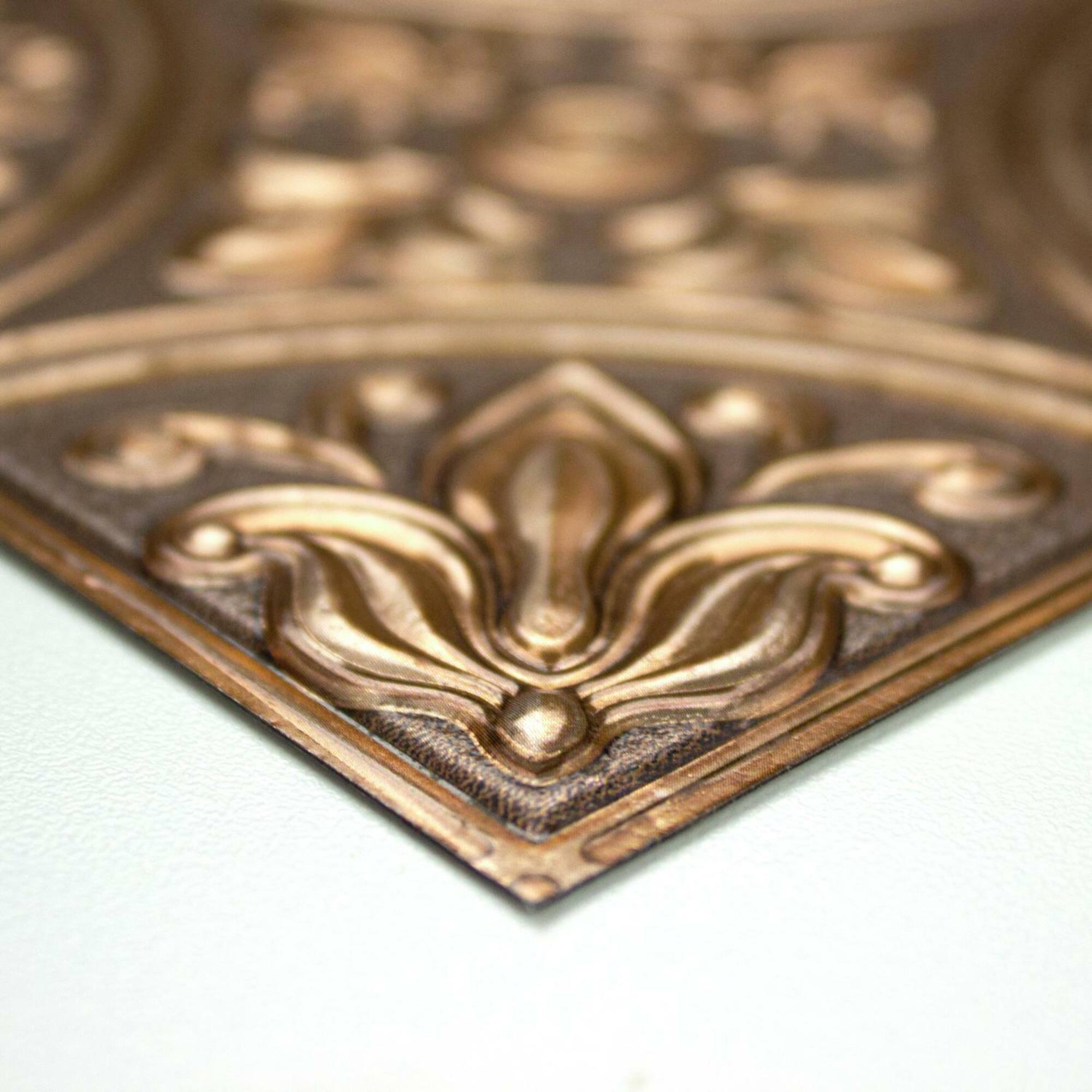 Roommates Copper Tin Tile Peel & Stick Backsplash